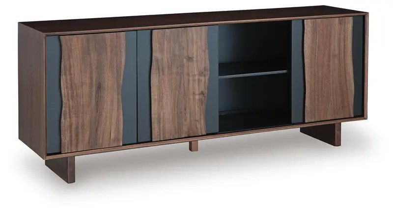 Welby Slim-Fit Accent Cabinet With Sliding Barn Doors 1
