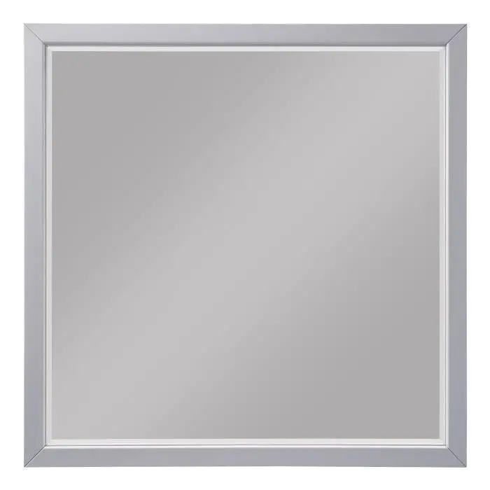 Wellsummer Full-Length Wall Mirror – Gray Frame 1