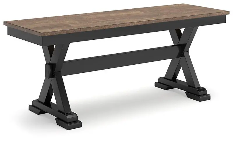 Wildenauer 50-Inch Padded Dining Bench 1
