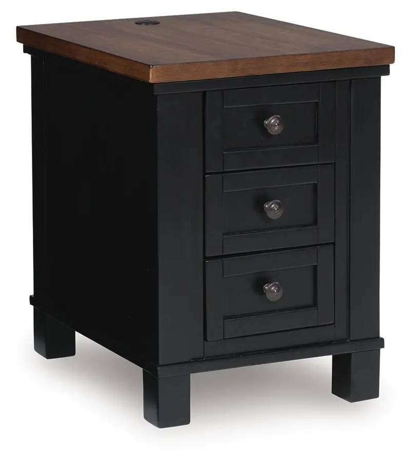 Wildenauer Compact Chairside End Table With Drawer 1