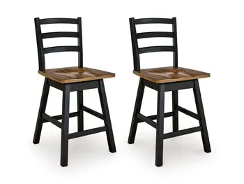 Wildenauer Counter-Height Swivel Barstool – Set Of 2 1