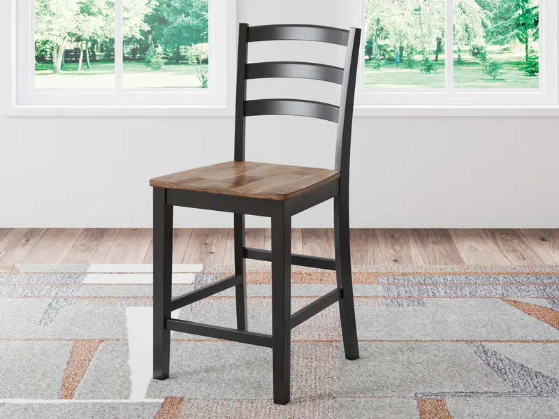 Wildenauer Padded Counter Height Barstool With Footrest 1