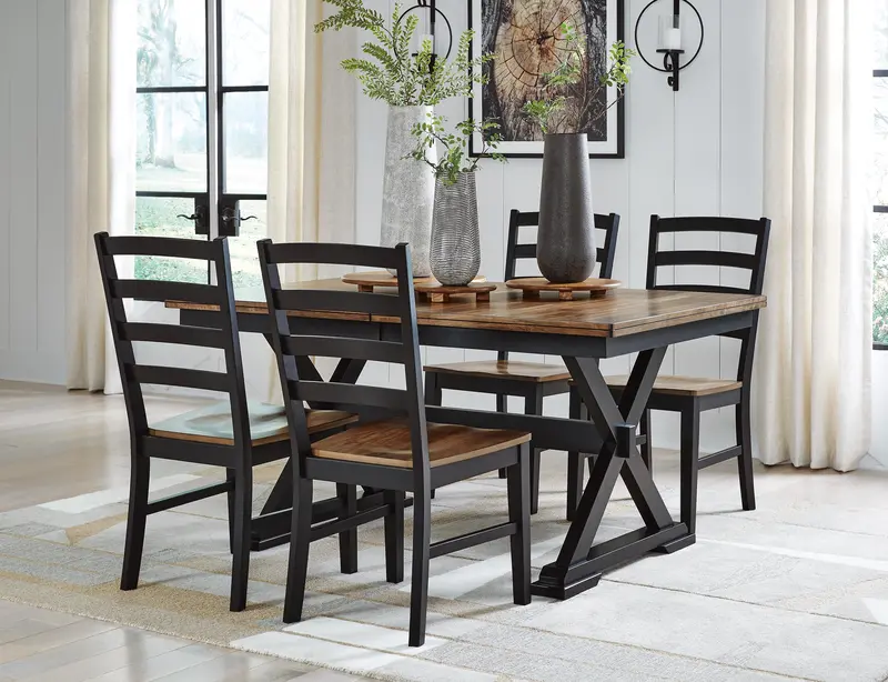 Wildenauer Rustic Dining Package With Bench And Chairs 1