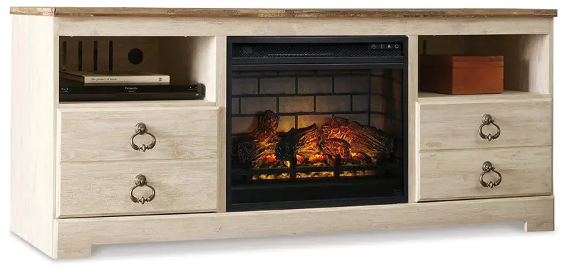 Willowton 64-Inch Fireplace Tv Console 1