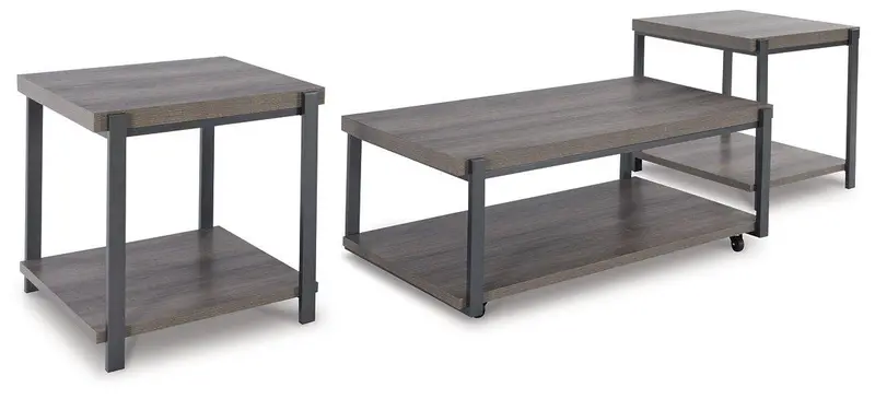 Wilmaden Nesting Table Set – 3-Piece Stackable Coffee & End Table Collection 1