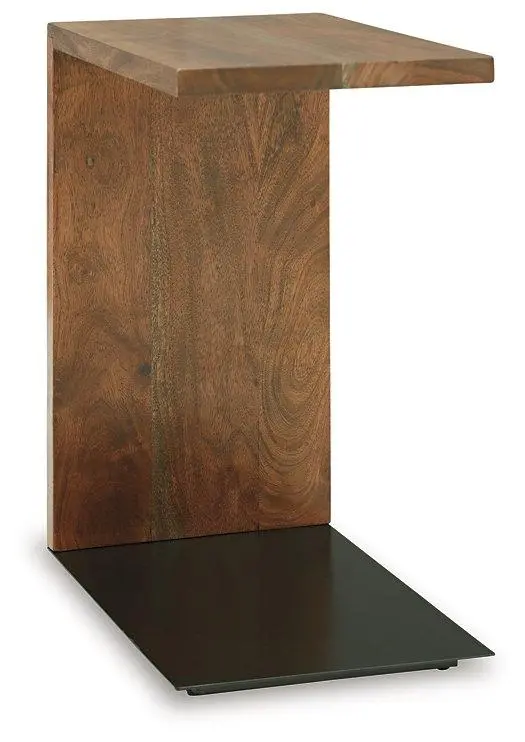 Wimshaw Accent Table – Round Metallic Side Table For Living Spaces 1