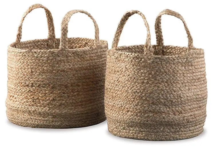Woven Storage Basket Set – Two-Piece Brayton Collection 1