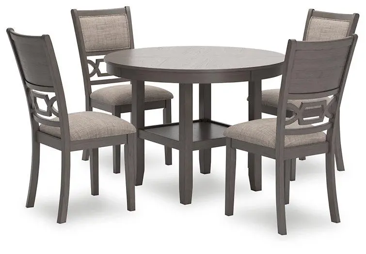 Wrenning Dining Set – Table + 4 Chairs (5-Piece Formal Eating Collection) 1