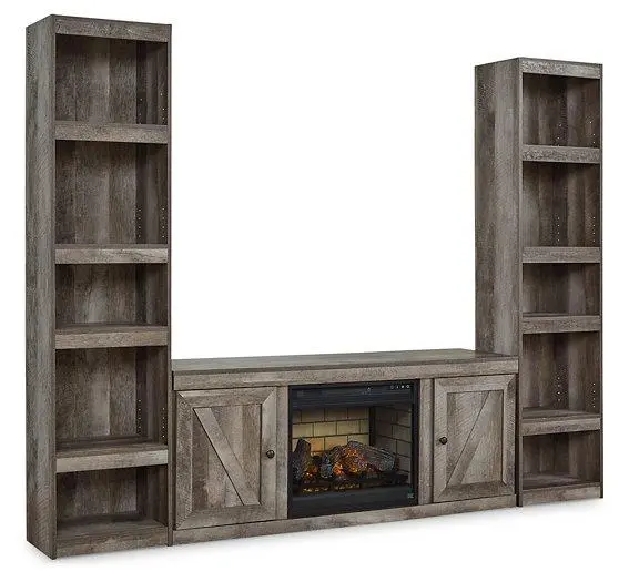 Wynnlow 3-Piece Fireplace Entertainment Center – Compact Living Room Setup 1