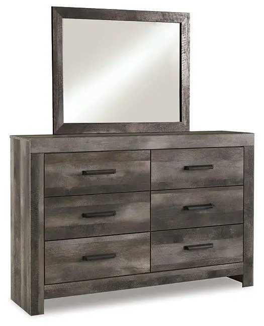 Wynnlow Dresser With Matching Mirror – 6-Drawer Bedroom Set 1