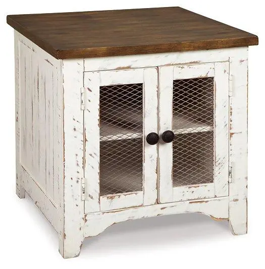 Wystfield Wooden End Table With Open Shelf 1