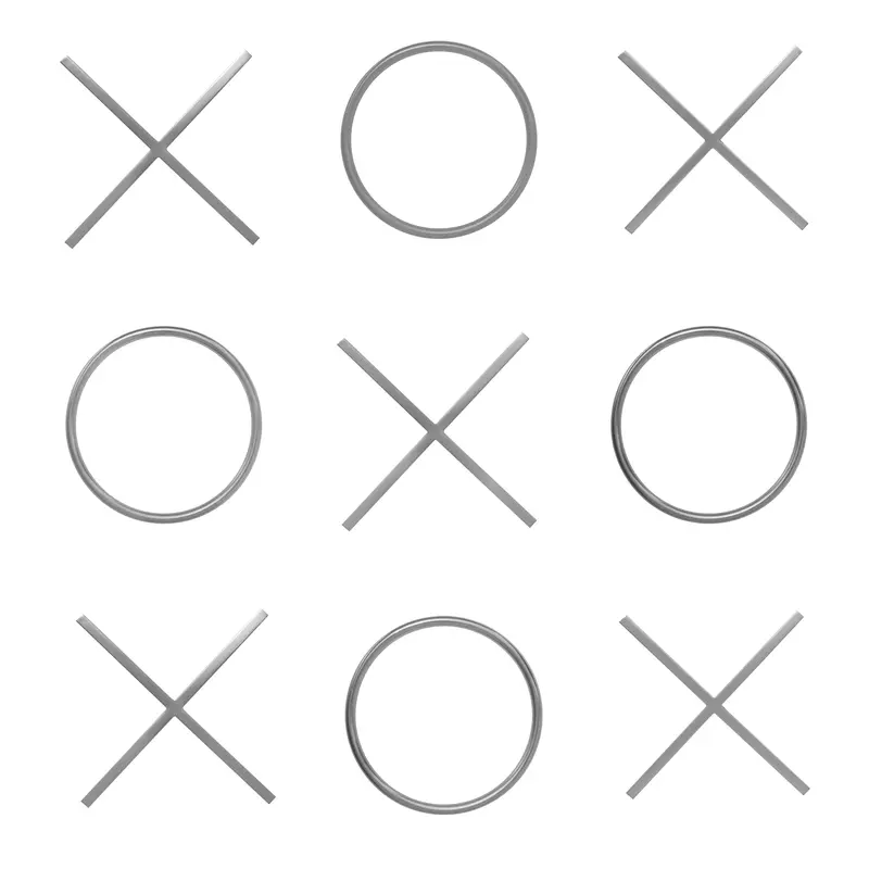 Xoxo Sleek Chrome Stainless Steel Wall Decor 1
