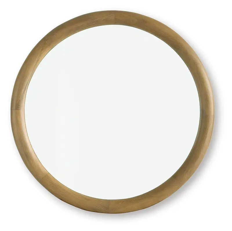 Yadiel Framed Wall Mirror With Geometric Design 1