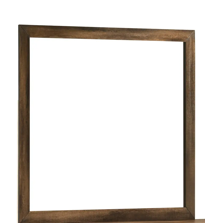 Yasmine Modern Brown Mirror With Espresso Wood Finish 1