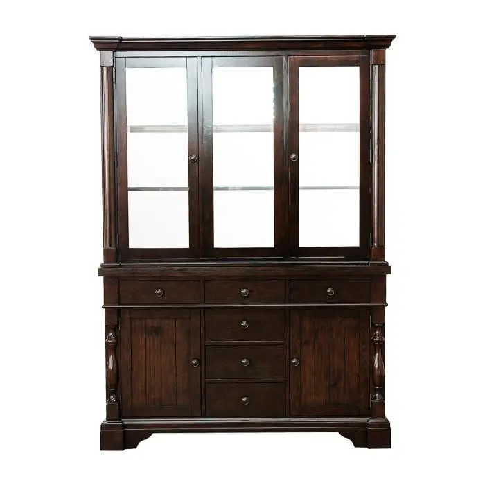 Yates Dark Oak Buffet With Hutch (5167-50*) 1