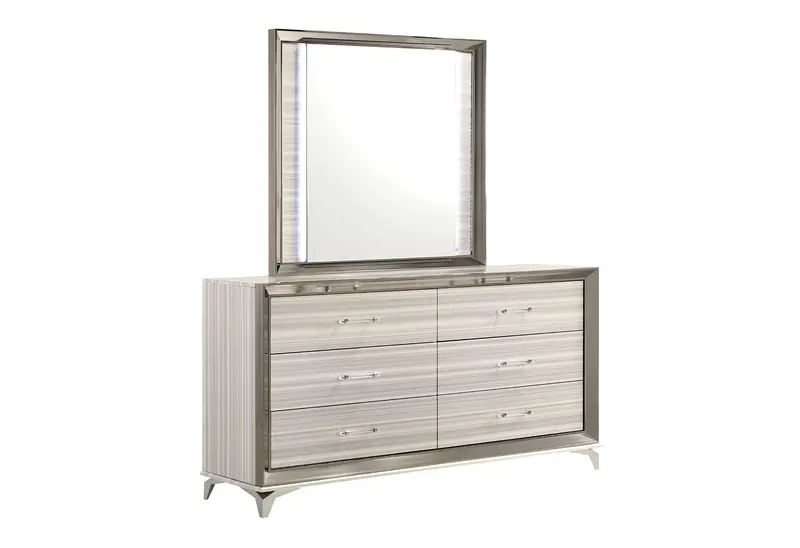 Zambrano White Led Mirror – Backlit Vanity Wall Mirror 1