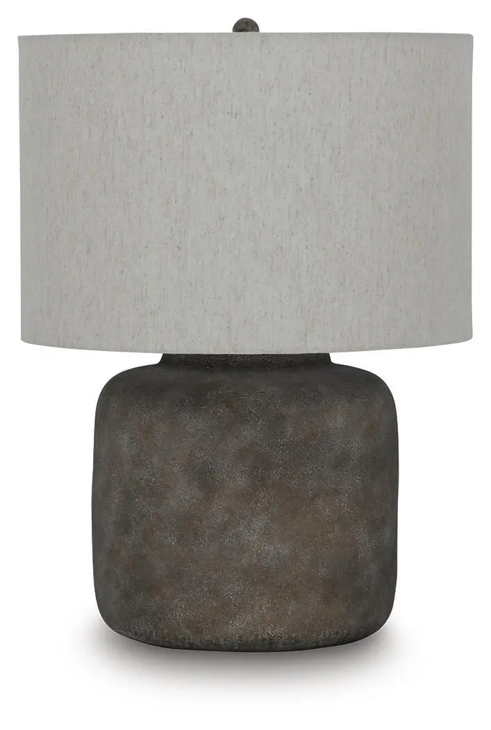 Zandophen Ceramic Table Lamp With Linen Shade 1