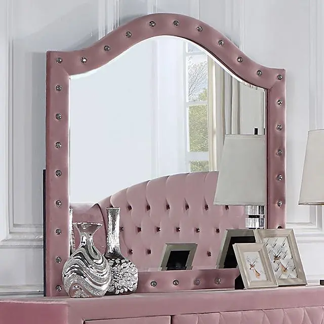 Zohar Pink Framed Wall Mirror 1